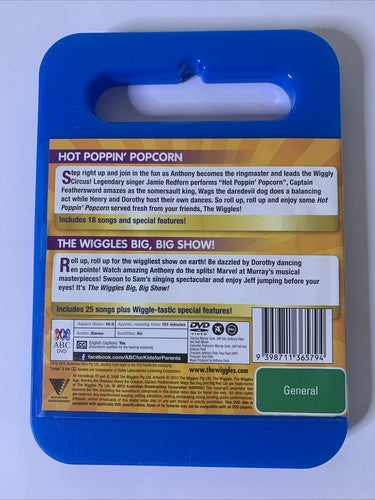 The Wiggles: Big, Big Show! / Hot Poppin' Popcorn (DVD, 2013) ABC Region 4