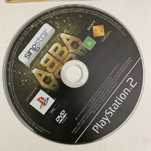 Singstar ABBA PS2 Sony Playstation 2 PAL Karoake Game