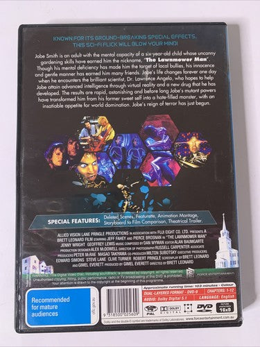 The Lawnmower Man (DVD, 1992) Pierce Brosnan, Jeff Fahey Region 4