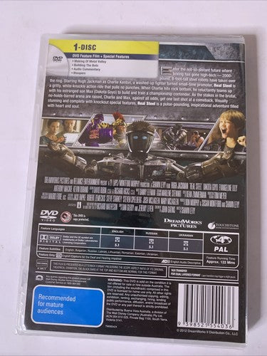Real Steel (DVD, 2011) Hugh Jackman Region 4 NEW