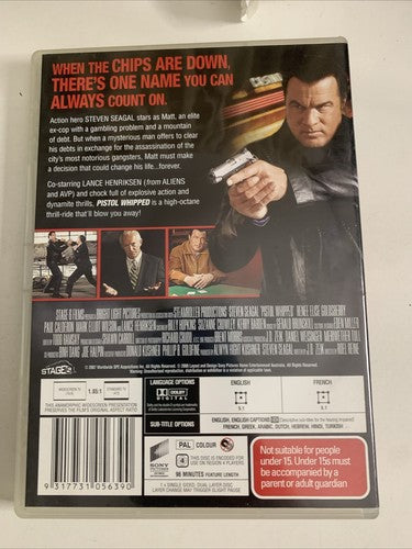 Pistol Whipped (DVD, 2008) Steven Seagal Region 4