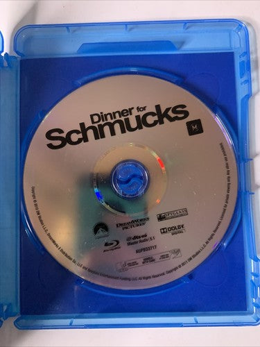 Dinner for Schmucks (Blu-ray, 2010) Paul Rudd, Steve Carell Region B