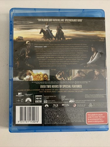 1883 : Season 1 (Blu-ray, 2021, 3-Disc) Billy Bob Thornton, Tom Hanks All Region