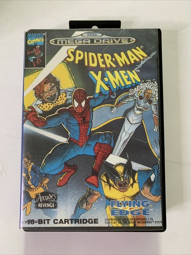 Spider-Man X-Men Sega Mega Drive PAL 1993 Game Complete