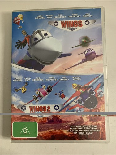 Wings / Wings 2: Sky Force Heroes (DVD, 2014, 2-Disc) Animation Region 4