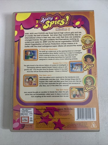 Totally Spies : Mission 1 (DVD, 2002) Animation Region 4