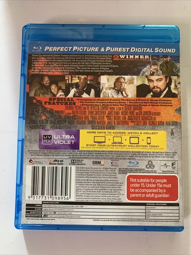 Django Unchained (Blu-ray, 2012) Jamie Foxx, Leonardo DiCaprio  All Regions