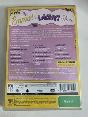 The Wiggles: The Emma & Lachy Show (DVD, 2018) ABC Region 4