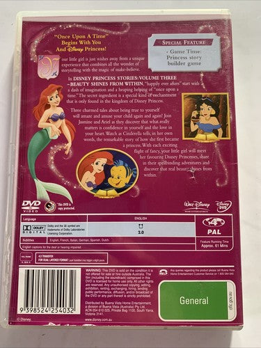 Princess Stories : Beauty Shines from Within : Vol 3 (DVD, 2006) Region 4