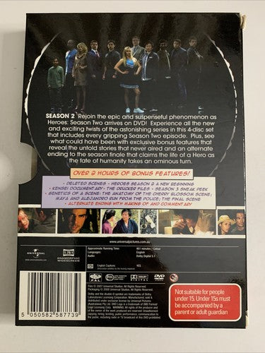 Heroes : Season 2 (DVD, 2007, 4-Disc) Region 4