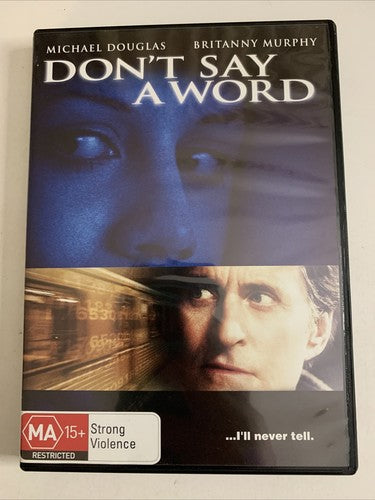 Don't Say a Word (DVD, 2001) Michael Douglas, Brittany Murphy Region 4 NEW
