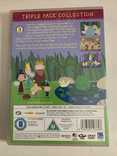 Ben & Holly's Little Kingdom Triple Pack Collection (DVD, 3-Disc) Region 2
