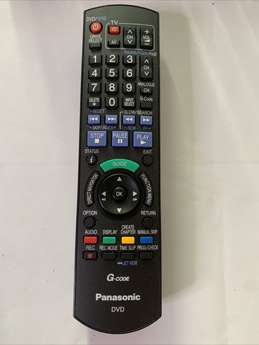 Genuine Panasonic N2QAYB000136 Remote Control For DVD VHS Player