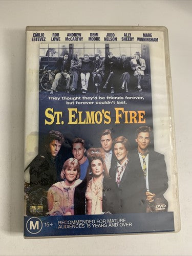St. Elmo's Fire (DVD, 1985) Demi Moore, Judd Nelson, Emilio Estevez Region 4