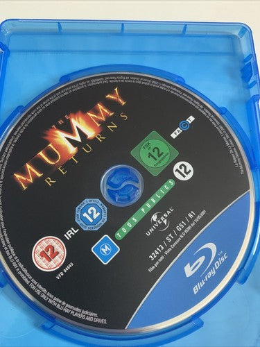 The Mummy Returns (Blu-ray, 2001) Dwayne Johnson, Rachel Weisz, Brendan Fraser