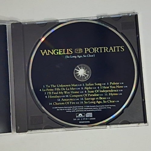 Vangelis – Portraits (So Long Ago, So Clear) (CD, 1996) Europe 531 151-2