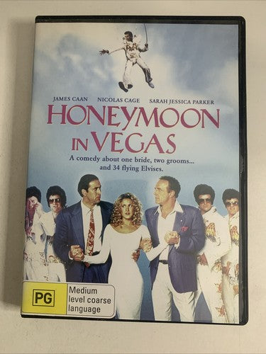 Honeymoon in Vegas (DVD, 1992) James Caan, Nicolas Cage Region 4 NEW
