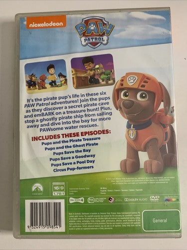 Paw Patrol: Pups and the Pirate Treasure (DVD, 2014) Region 4
