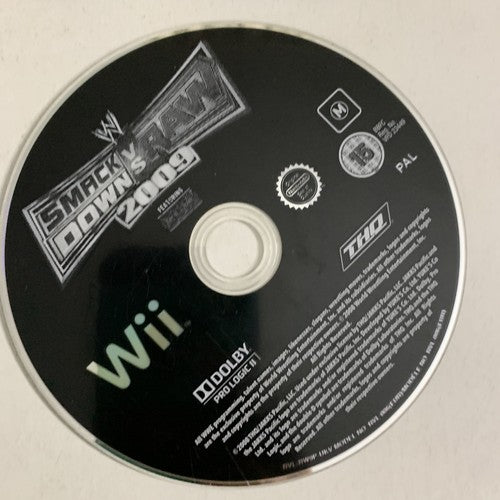 Smack Down Vs Raw 2009 Nintendo Wii PAL Game Complete