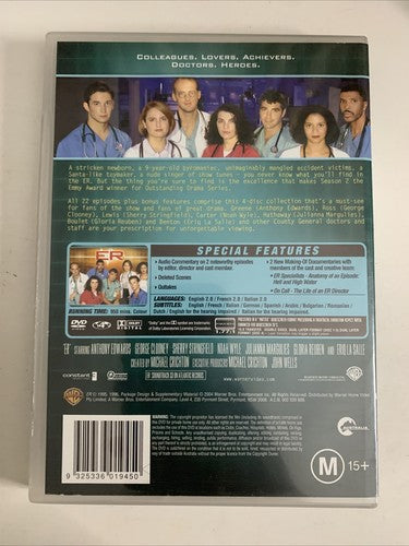 ER : Season 2 (DVD, 1995, 4-Disc) Region 4