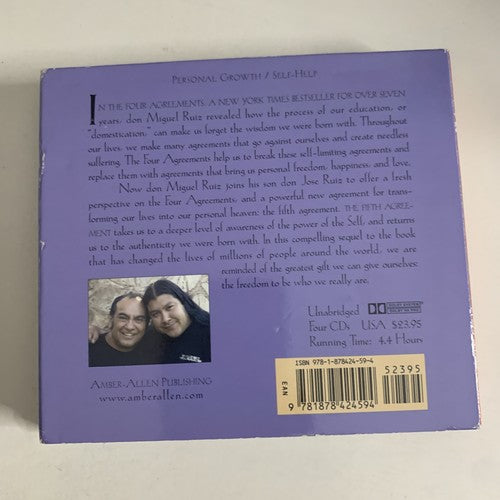 Fifth Agreement : A Practical Guide to Self-Mastery (CD, 4-Disc) Audiobook