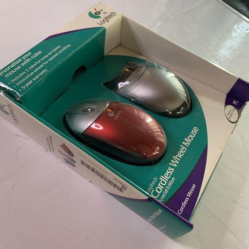 Logitech Cordless Wheel Mouse Special Edition Wireless PS/2 *Never Been Used*