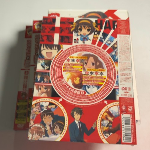 The Melancholy of Haruhi Suzumiya - Vol 2, 3, 4, 5 (DVD, 2006) Region 2 Japan