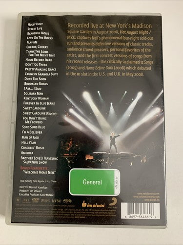Neil Diamond – Hot August Night / NYC (DVD, 2008) All Regions
