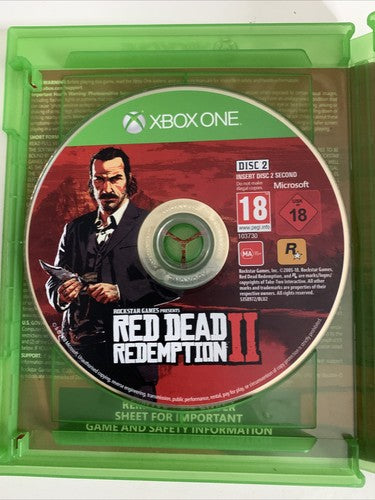 Red Dead Redemption 2  Microsoft XBOX One 2018 Game + Map