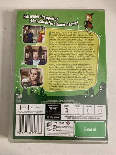Bewitched: The Complete Season 6 (DVD, 1964, 4-Disc) Region 4