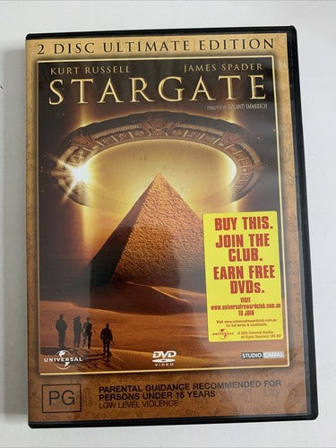Stargate (Special Edition, DVD, 1994) James Spader, Kurt Russell Region 4 NEW