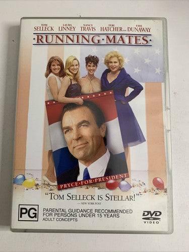 Running Mates (DVD, 1999) Laura Linney, Tom Selleck, Faye Dunaway Region 4