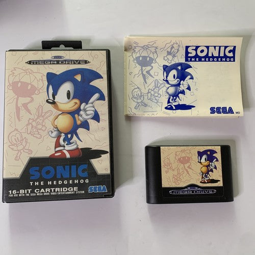 Sonic The Hedgehog Sega Mega Drive PAL 1988 Game Complete