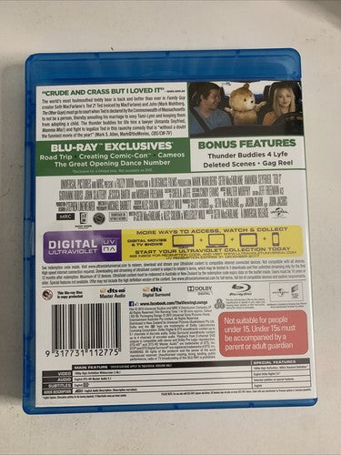 Ted 2 (Blu-ray, 2015) Mark Wahlberg, Morgan Freeman, Seth MacFarlane All Regions