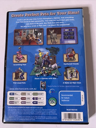 The Sims 2: Pets Expansion Pack PC DVD Windows 2006 Game