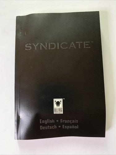 Syndicate Sega Mega Drive PAL 1993  Game Complete
