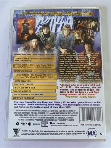 Detroit Rock City (DVD, 1999) Sam Huntington, Edward Furlong Region 4 NEW