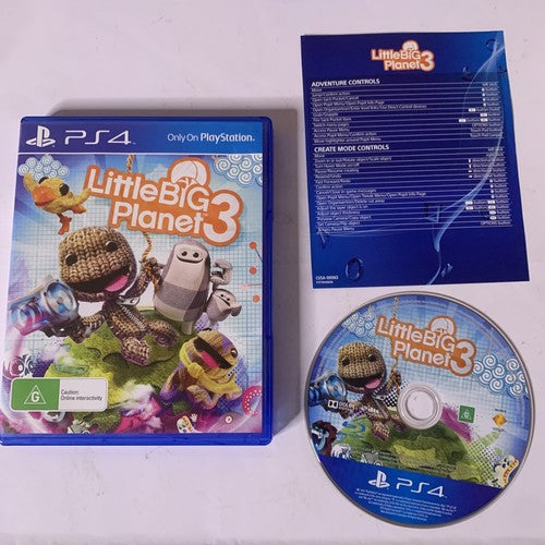 Little Big Planet 3 Sony PlayStation 4 PS4 Game Complete