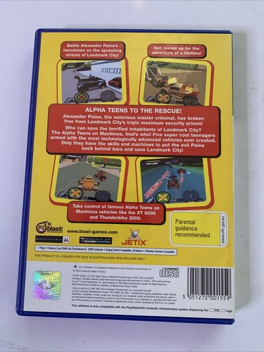 Action Man ATOM: Alpha Teens on Machines PS2 Sony PlayStation 2 PAL Complete