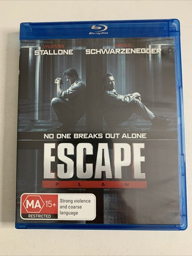 Escape Plan (Blu-ray, 2013) Arnold Schwarzenegger, Sylvester Stallone Region B