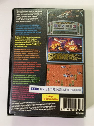 Buck Rogers: Countdown To Doomsday SEGA Mega Drive PAL 1990 Game Complete