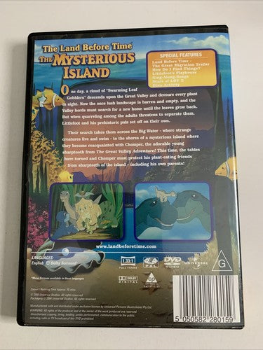 The Land Before Time: The Mysterious Island (DVD, 1997) Animated Movie Region 4
