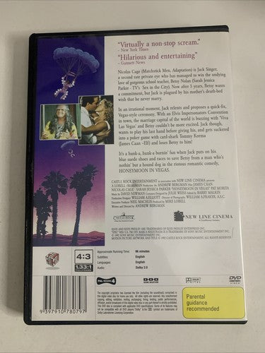 Honeymoon in Vegas (DVD, 1992) James Caan, Nicolas Cage Region 4 NEW