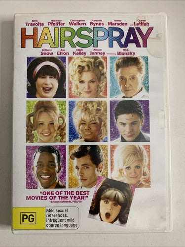 Hairspray (DVD, 2007) Christopher Walken, Michelle Pfeiffer, John Travolta