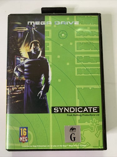 Syndicate Sega Mega Drive PAL 1993  Game Complete