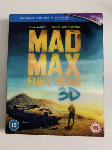Mad Max-Fury Road 3D (Blu-ray 3D + 2D, 2013) Tom Hardy Region B