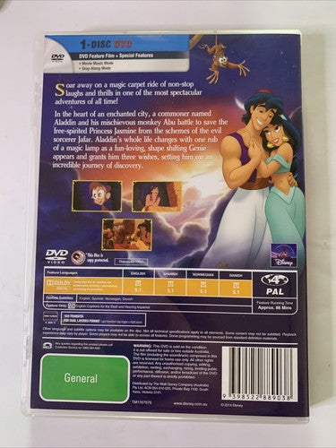 Aladdin | Disney Classics (DVD, 1992) Animated Film Region 4