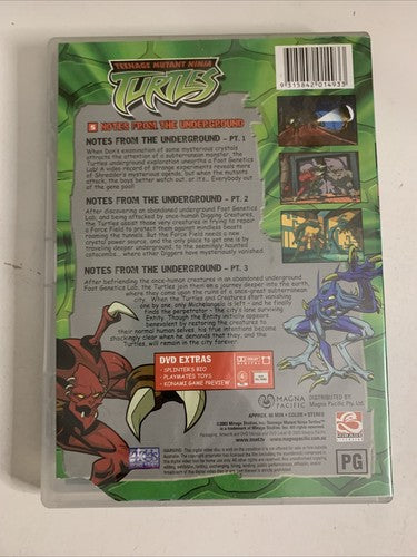 Teenage Mutant Ninja Turtles: Notes from the Underground (DVD, 2003) Region 4
