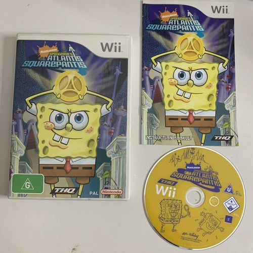 SpongeBob's Atlantis SquarePants Nintendo Wii PAL 2007 Game Complete