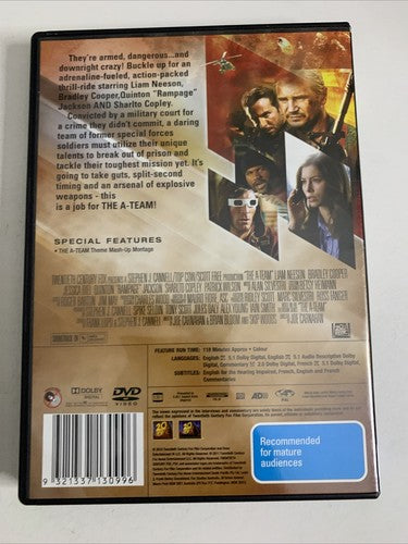 The A-Team (DVD, 2008) Bradley Cooper, Jessica Biel, Liam Neeson  Region 4
